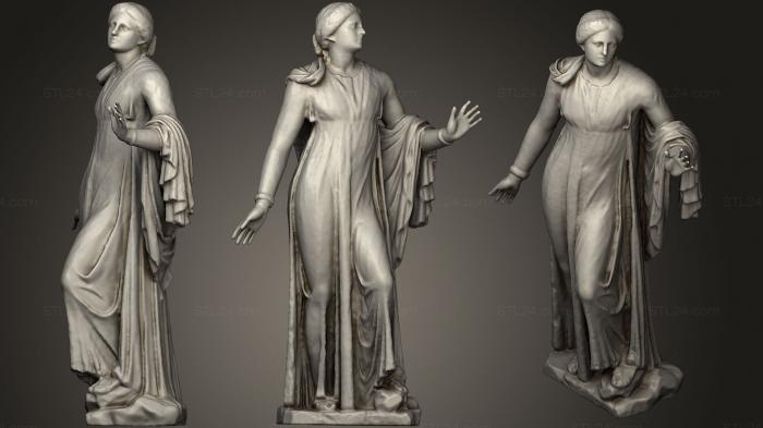 Statues antique and historical (Niobid 2, STKA_1453) 3D models for cnc